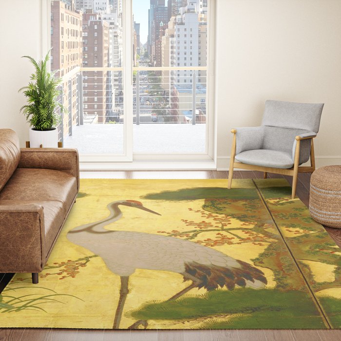 16th Century Japanese Birds & Flowers Rug