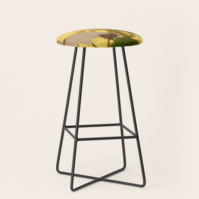 16th Century Japanese Birds & Flowers Stool