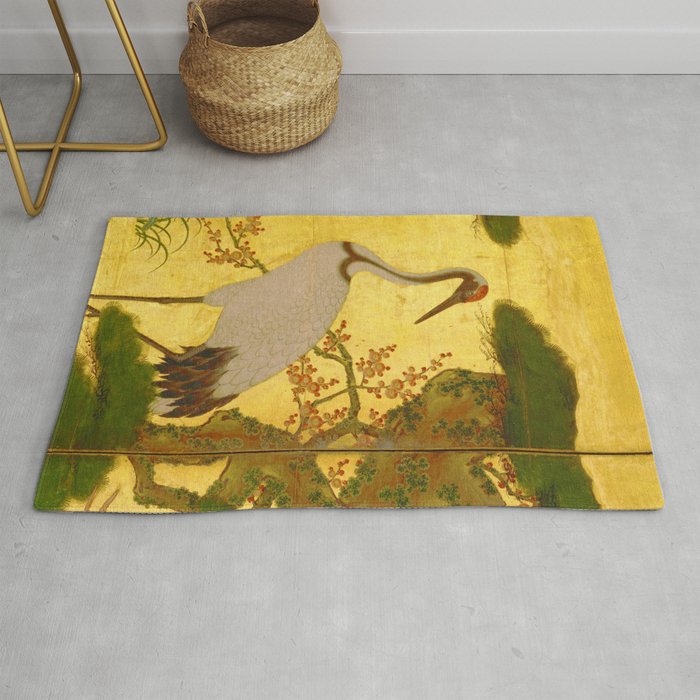 16th Century Japanese Birds & Flowers Rug