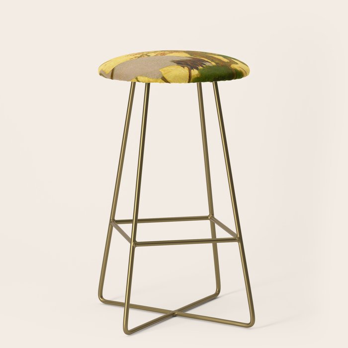 16th Century Japanese Birds & Flowers Stool