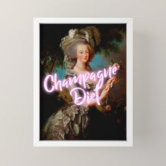 Champagne Diet' Marie Antoinette  Mini Art Print