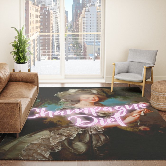 Champagne Diet' Marie Antoinette  Rug