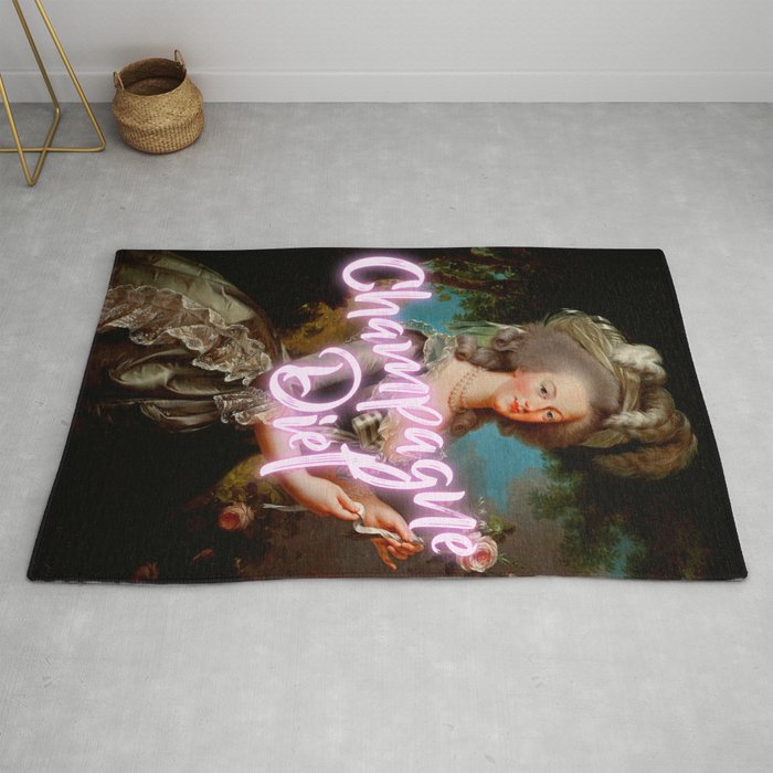 Champagne Diet' Marie Antoinette  Rug