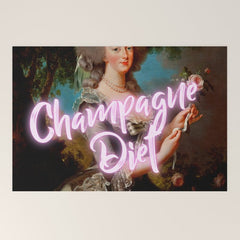 Champagne Diet' Marie Antoinette  Welcome Mat