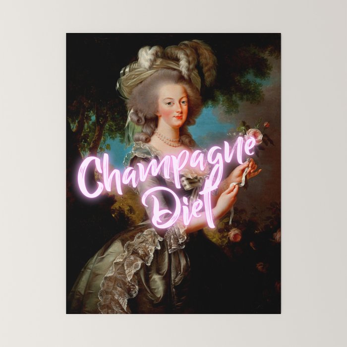 Champagne Diet' Marie Antoinette  Mini Art Print
