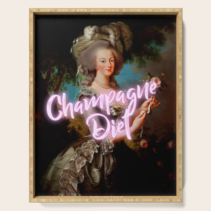 Champagne Diet' Marie Antoinette  Serving Tray