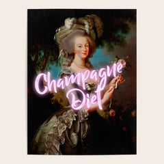 Champagne Diet' Marie Antoinette  Poster