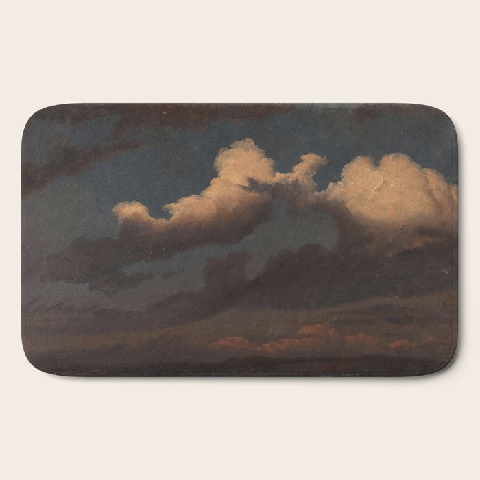 "Cloud Study" by Knud Baade, 1843 Bath Mat