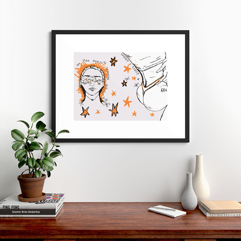 666 Framed Art Print