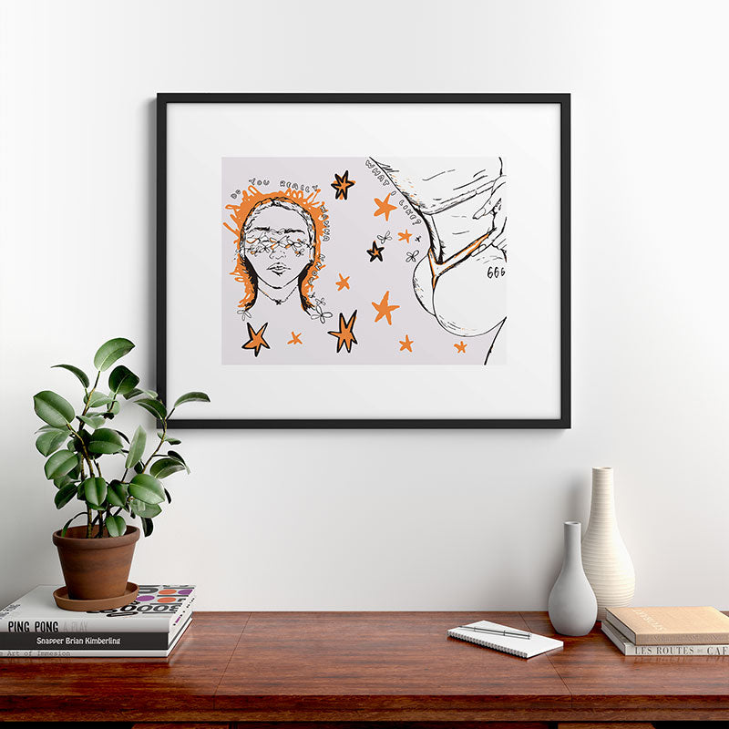 666 Framed Art Print