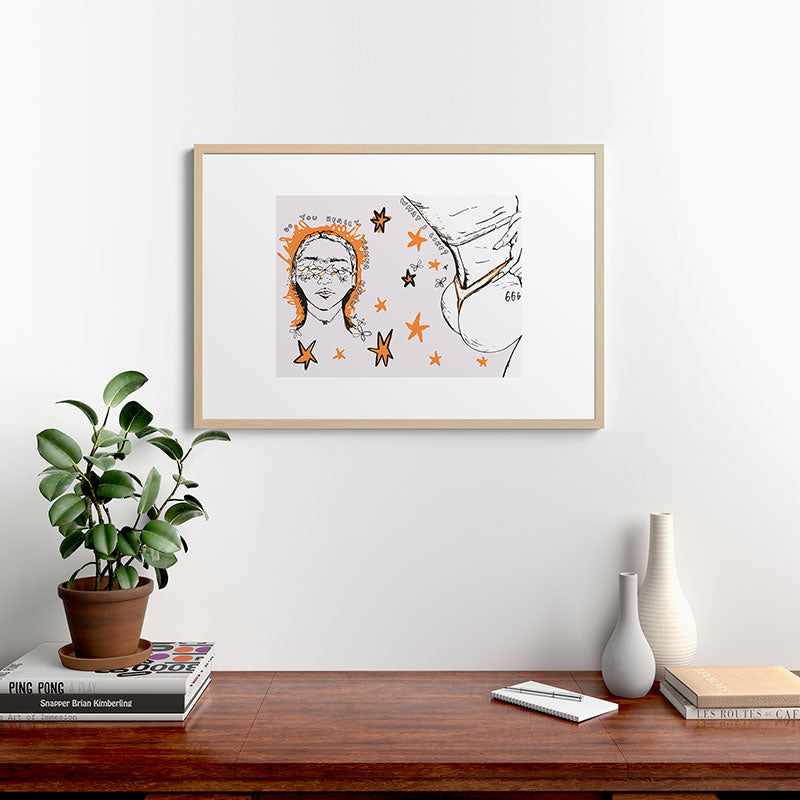 666 Framed Art Print