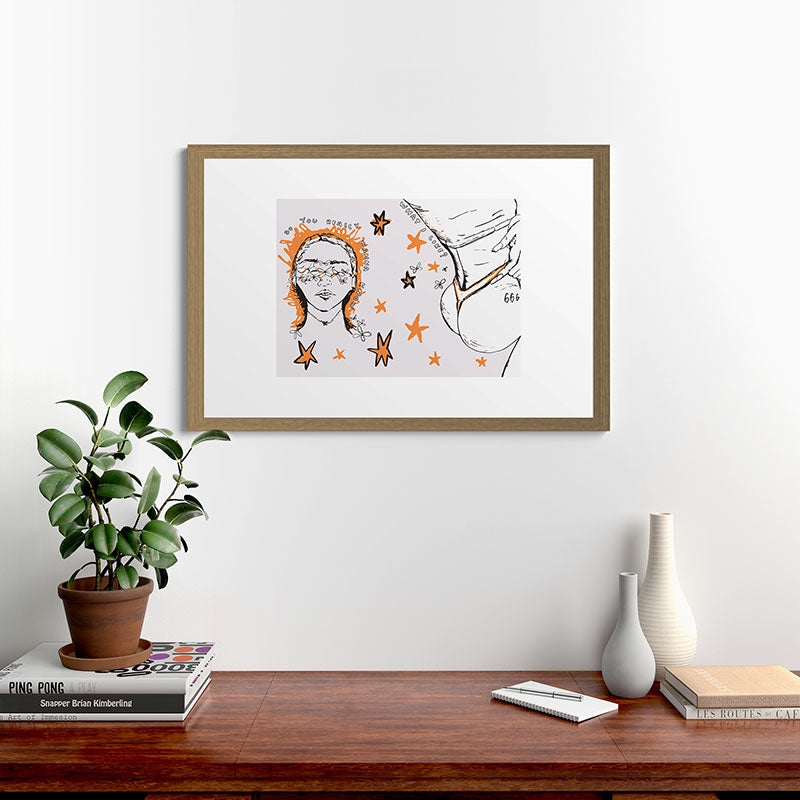 666 Framed Art Print