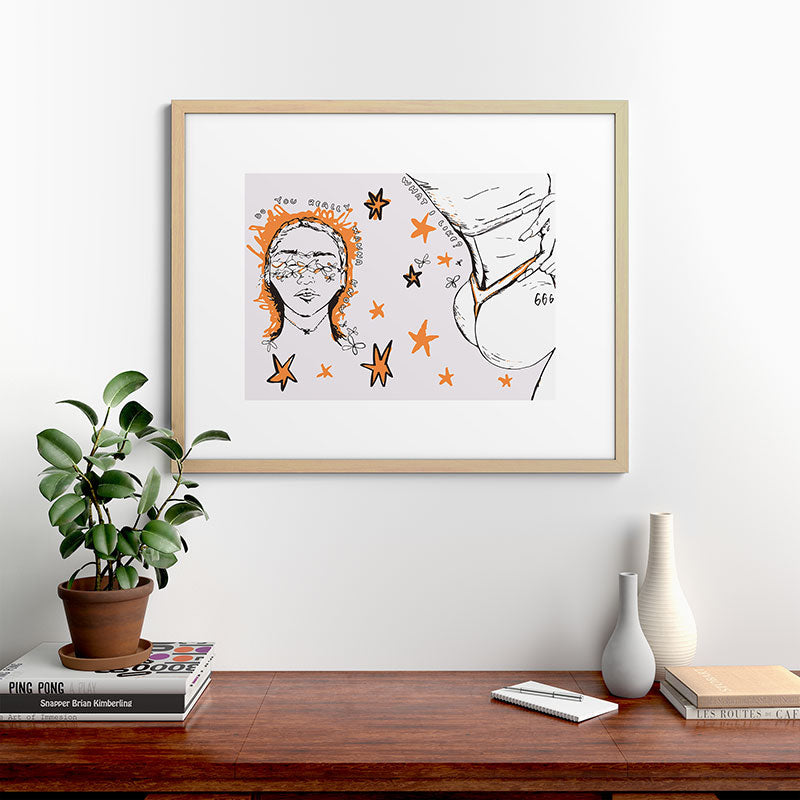 666 Framed Art Print