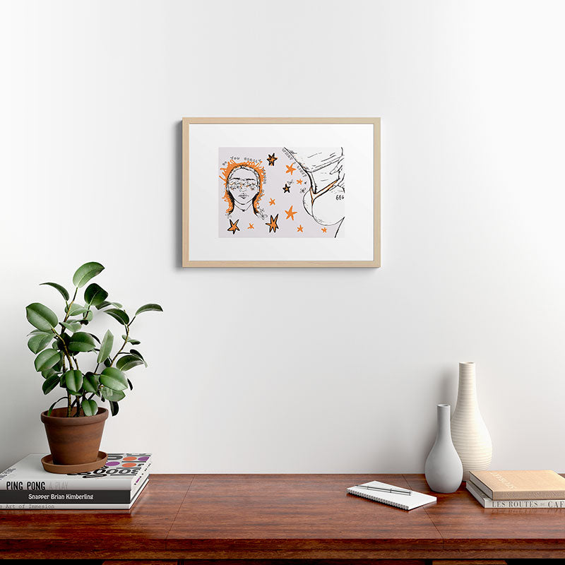 666 Framed Art Print