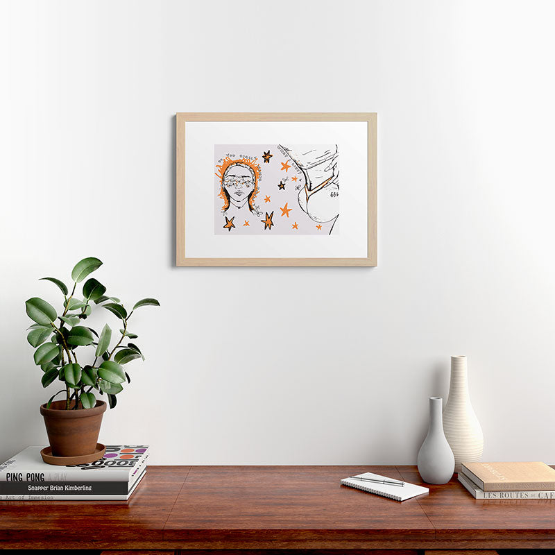 666 Framed Art Print