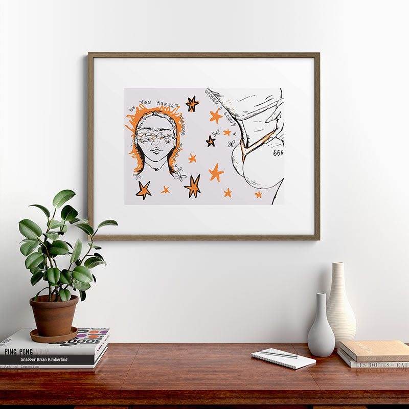 666 Framed Art Print