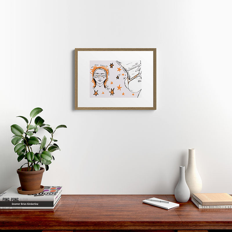 666 Framed Art Print