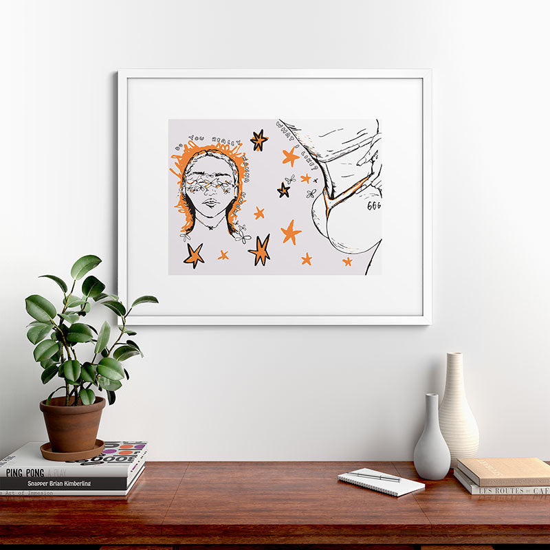 666 Framed Art Print