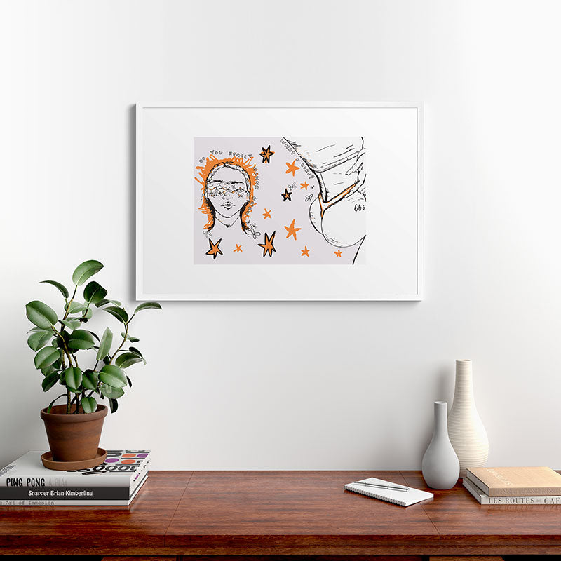666 Framed Art Print