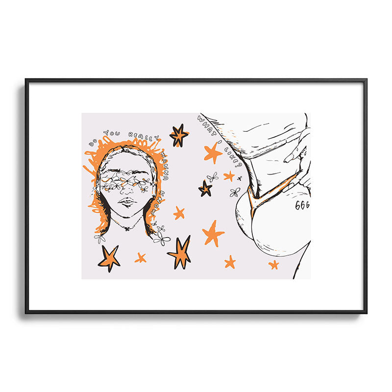 666 Framed Art Print