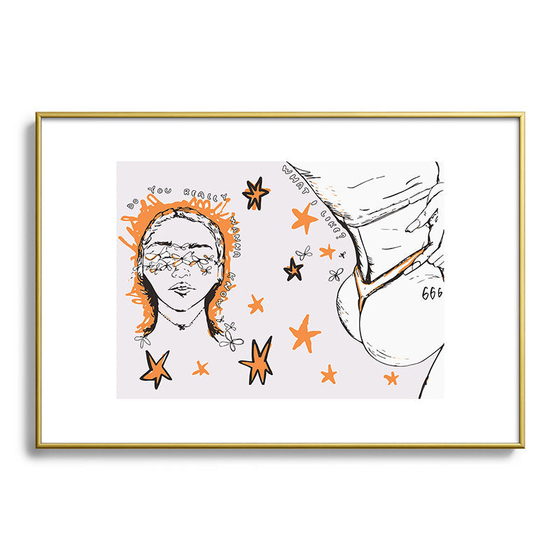 666 Framed Art Print