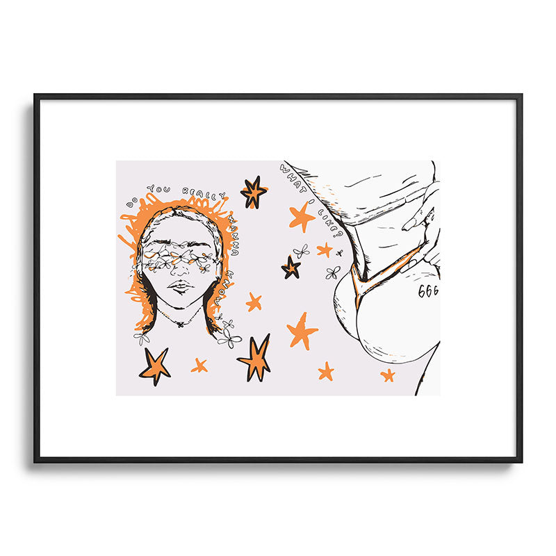 666 Framed Art Print