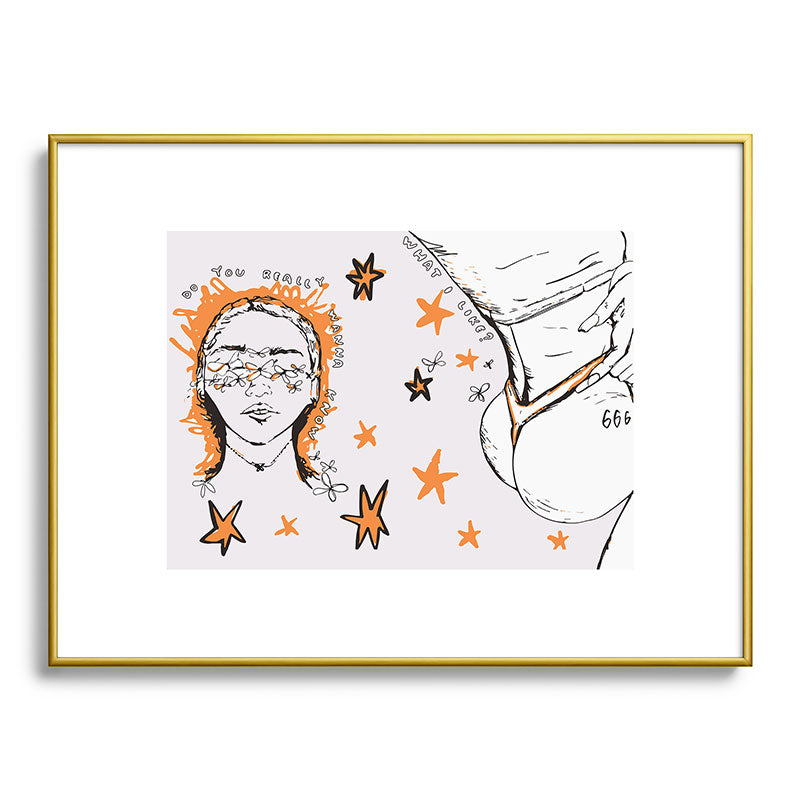 666 Framed Art Print