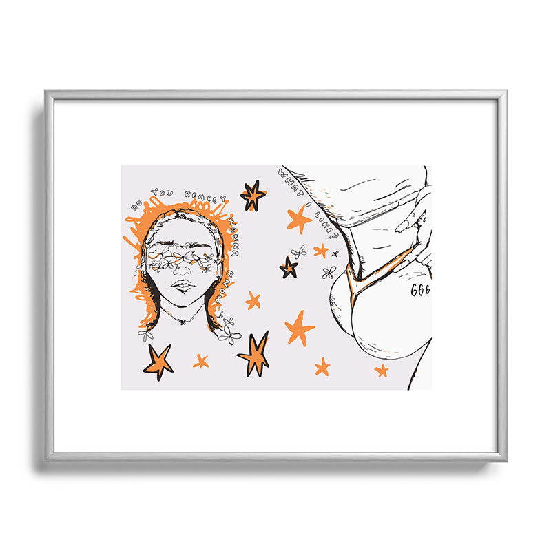 666 Framed Art Print