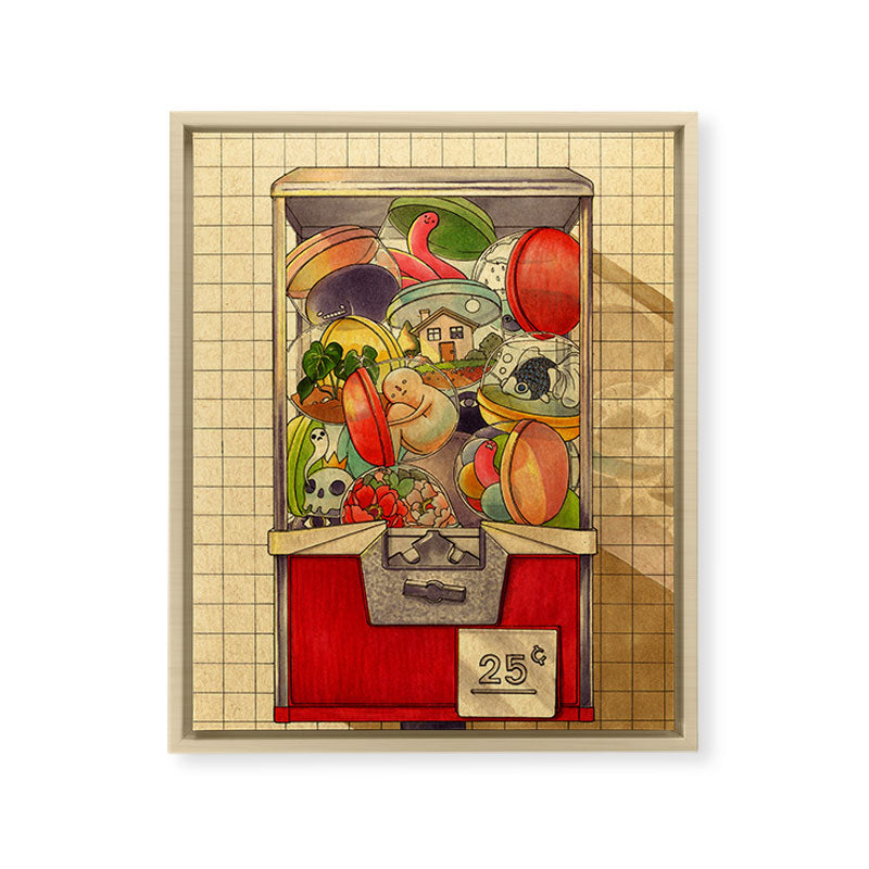 25�� Framed Canvas Print