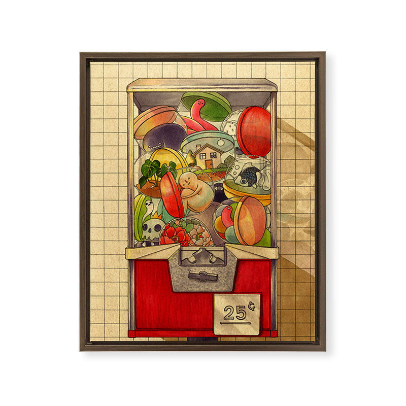 25�� Framed Canvas Print