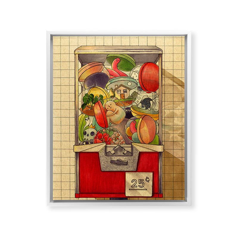 25�� Framed Canvas Print