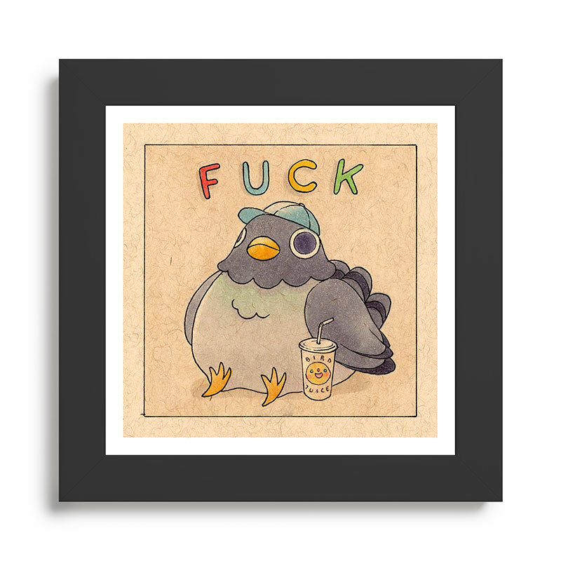 Fuck' Pigeon 01 Framed Art Print