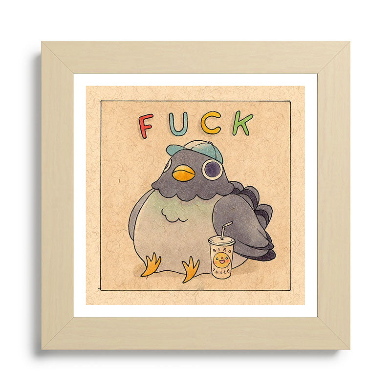 Fuck' Pigeon 01 Framed Art Print