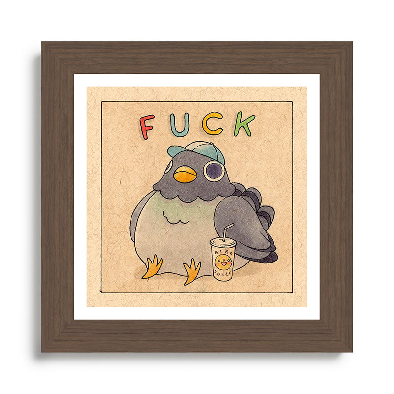 Fuck' Pigeon 01 Framed Art Print