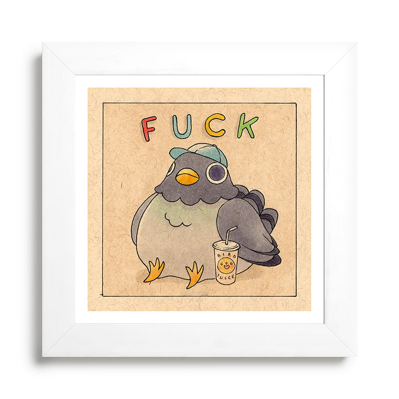 Fuck' Pigeon 01 Framed Art Print