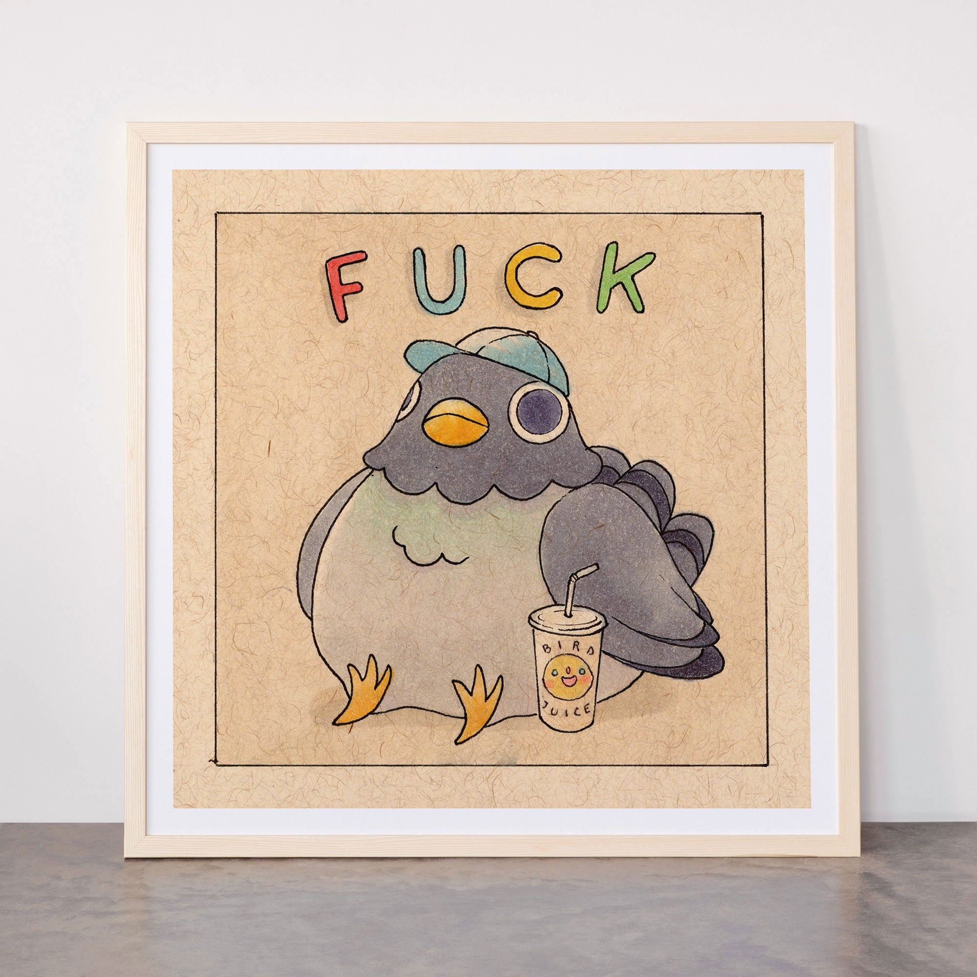 Fuck' Pigeon 01 Framed Art Print