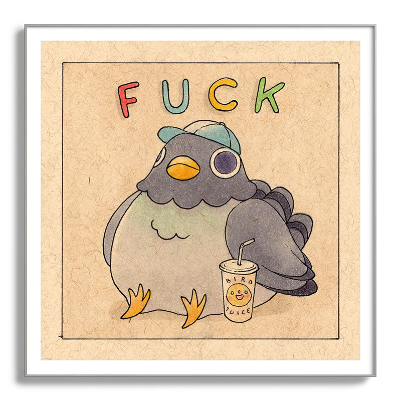 Fuck' Pigeon 01 Framed Art Print
