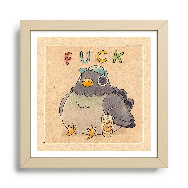 Fuck' Pigeon 01 Framed Art Print