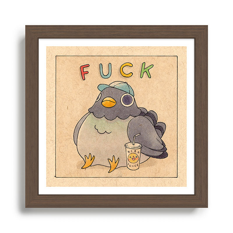 Fuck' Pigeon 01 Framed Art Print