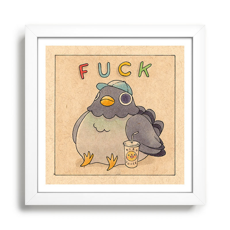 Fuck' Pigeon 01 Framed Art Print