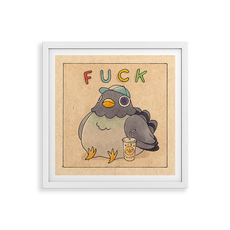 Fuck' Pigeon 01 Framed Art Print