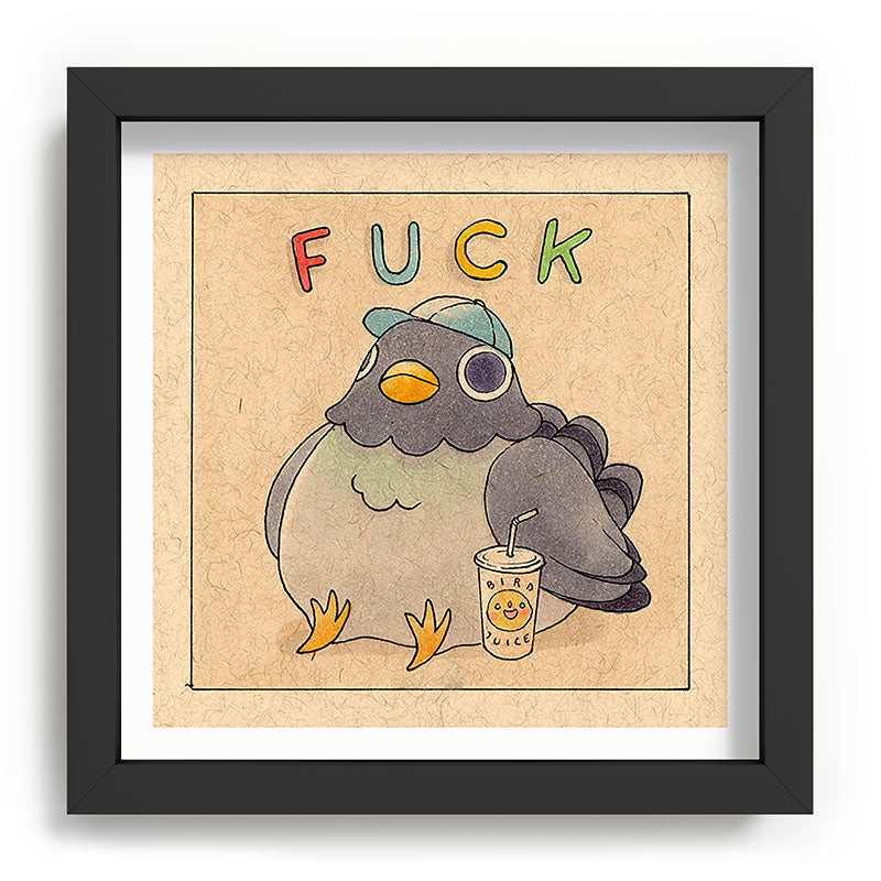 Fuck' Pigeon 01 Framed Art Print