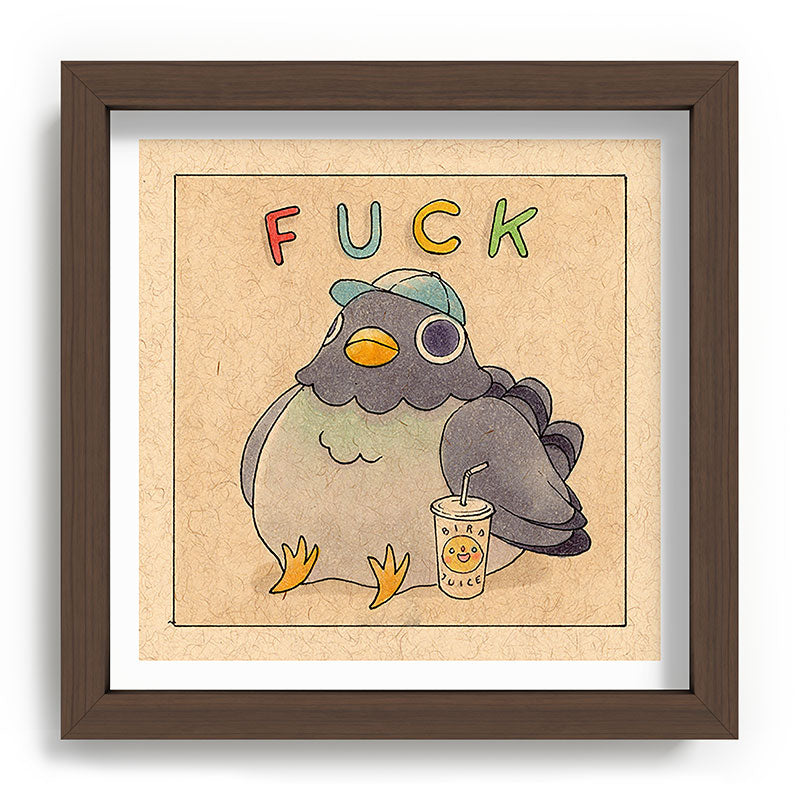 Fuck' Pigeon 01 Framed Art Print