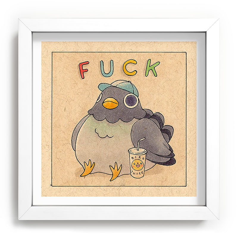 Fuck' Pigeon 01 Framed Art Print