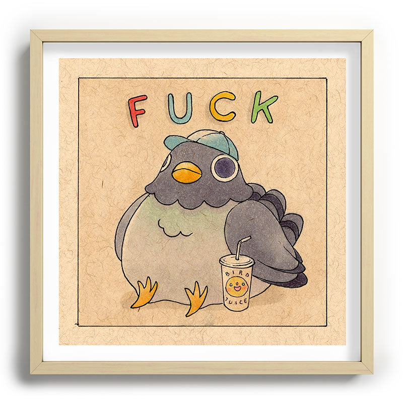 Fuck' Pigeon 01 Framed Art Print