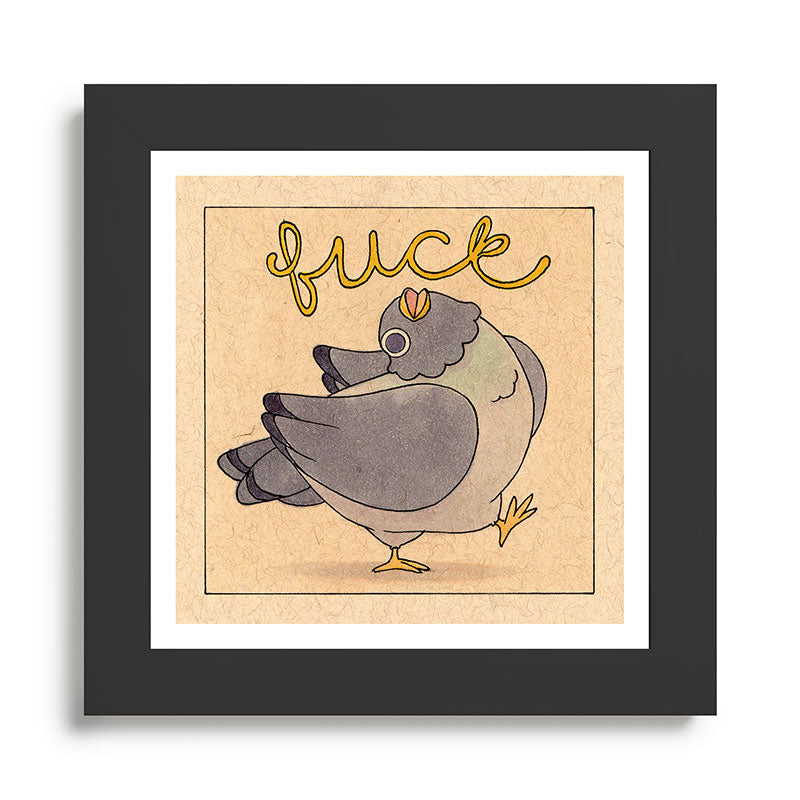 Fuck' Pigeon 02 Framed Art Print