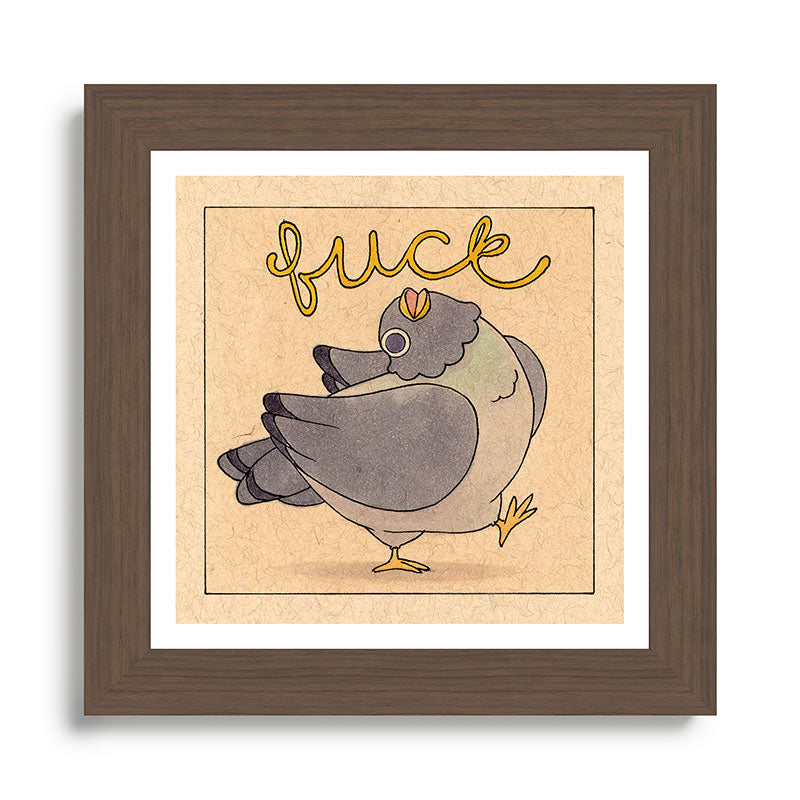 Fuck' Pigeon 02 Framed Art Print