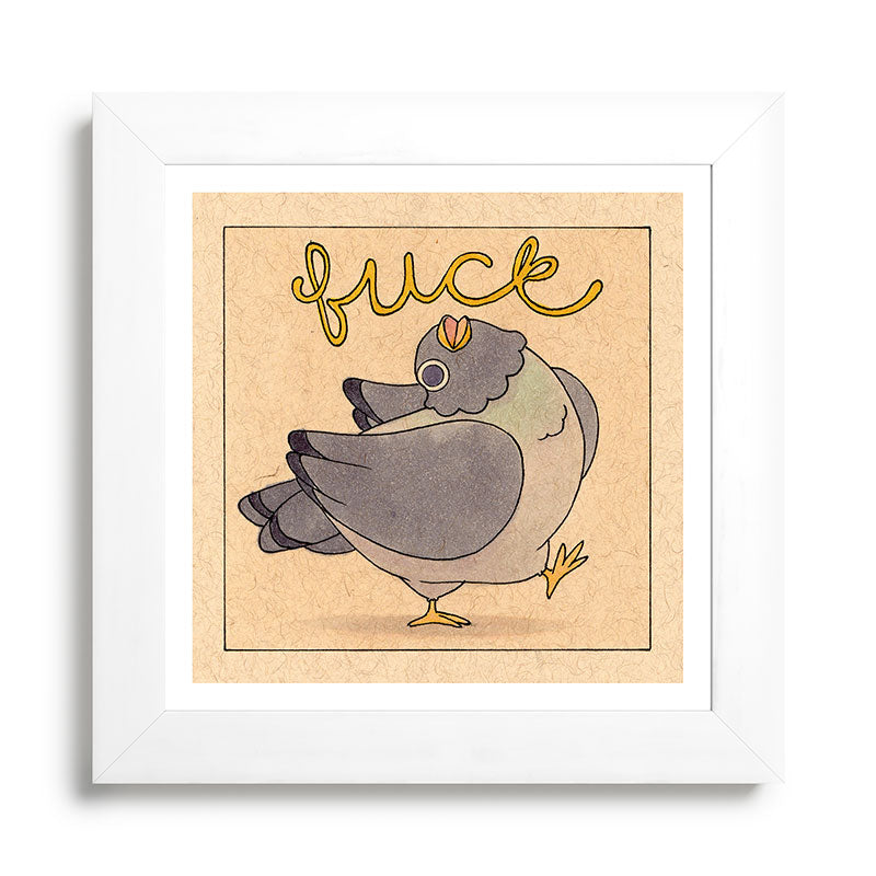 Fuck' Pigeon 02 Framed Art Print