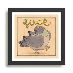 Fuck' Pigeon 02 Framed Art Print