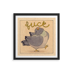 Fuck' Pigeon 02 Framed Art Print